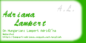 adriana lampert business card